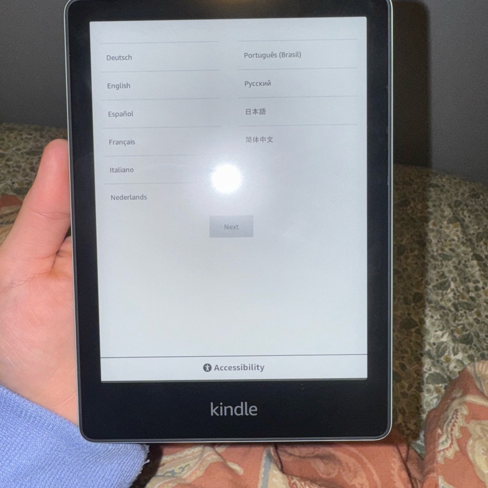 Amazon Kindle Paperwhite 11th Generation Black and Green E-Reader